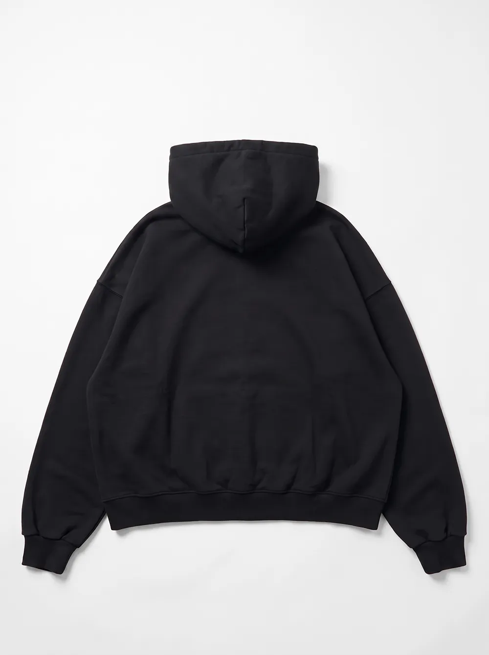Zip Hoodie Schwarz – Rückansicht
