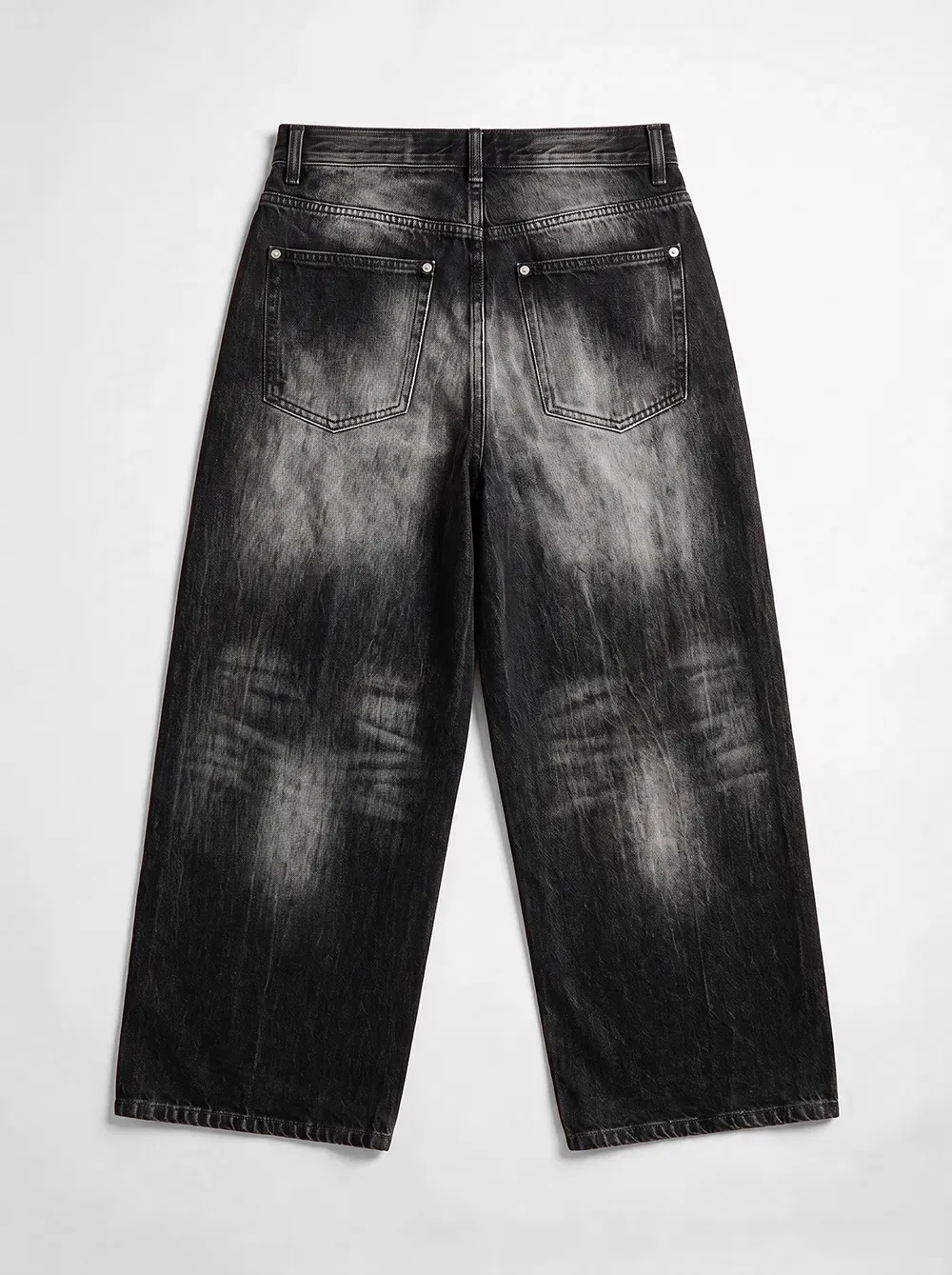 Baggy Jeans Asphalt – Rückansicht