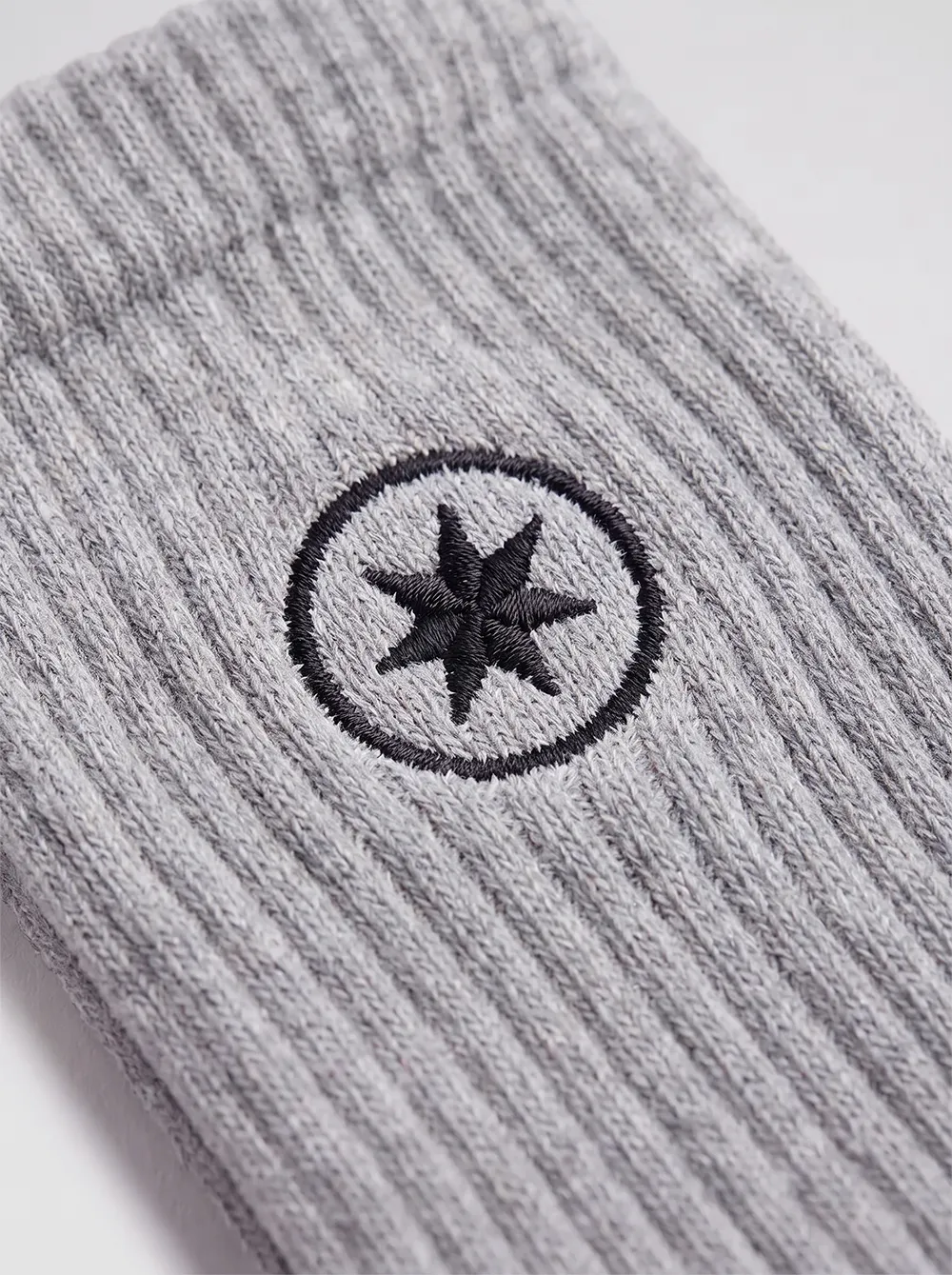Crew Sock Star Grau – Detail